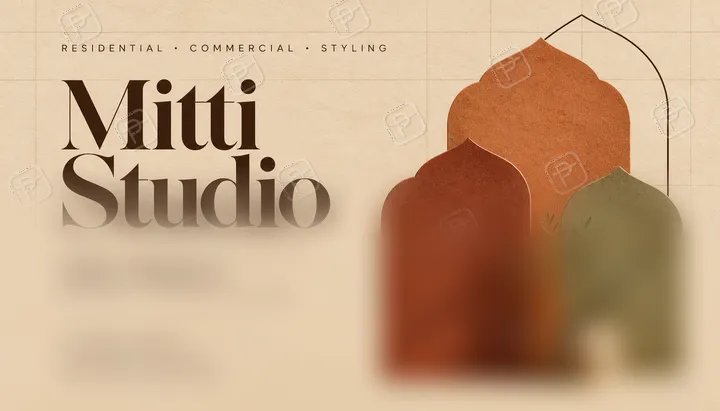 Editorial Terracotta Interior Designer Visiting Card