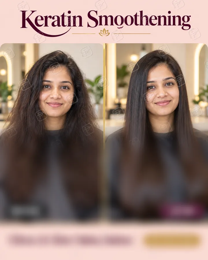 Salon Before and After Transformation Post