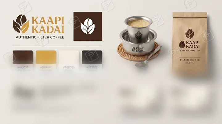 Kaapi Kadai Filter Coffee Brand Identity & Packaging Design