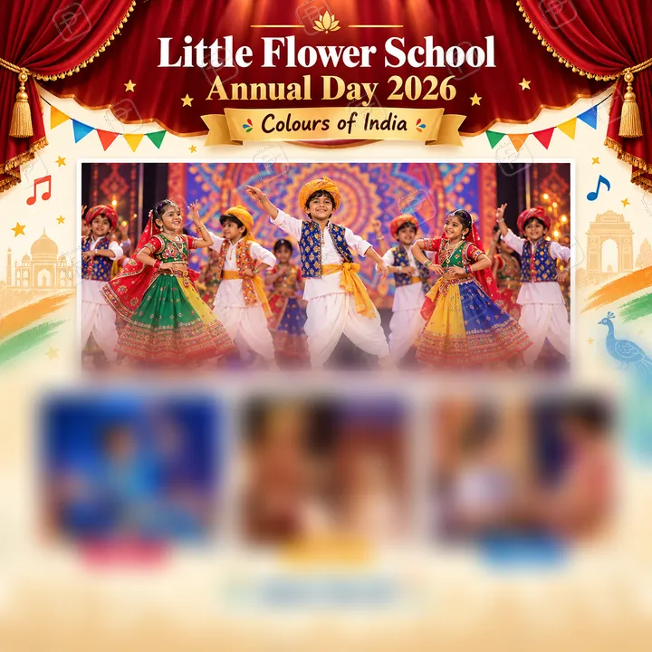 School Annual Day Album Page with Stage Highlights